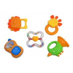 Набір брязкалець в кульку 5шт K225D323 р.22*20см