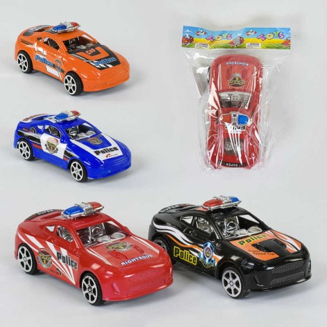 Машинка 4 цвета, инерция, 1шт в п/е 