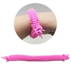 Браслет Динозаврики розовый