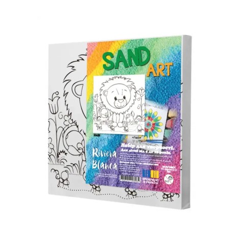 Набор для росписи песком 25*25 "Лео" ТМ "RIVIERA BLANCA", шт