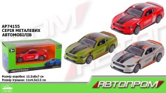 Машина мет. АВТОПРОМ 1:36,3 цвета,кор..15*8*7см /96-2/