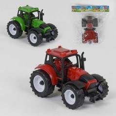 Трактор игрушечный 2 цвета - 15*7*7 см