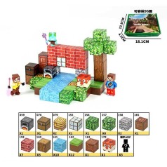 Конструктор магнітний Minecraft 56дет.  в кор. 18*14*5см 