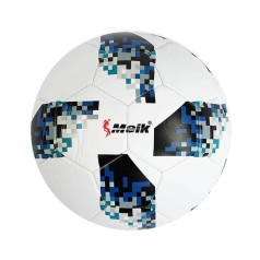 Мяч футбольный пиксель вес 310-330 грамм, мягкий PVC, резиновый баллон, размер №5 синий