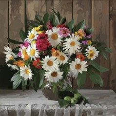 Набір для творчості алмазна картина  Сонячний букет Strateg розміром 30х30 см кр (ME13829)