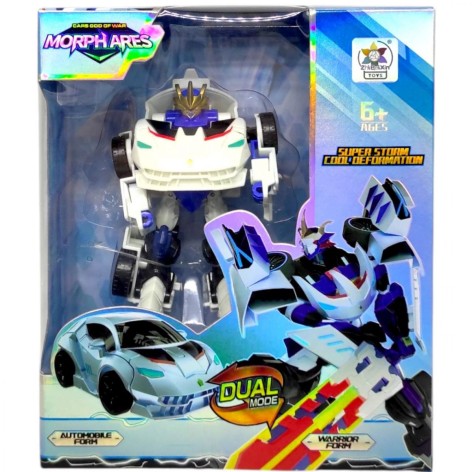 Трансформер MIC "Легковий автомобіль" білий пластиковий (Z6601)