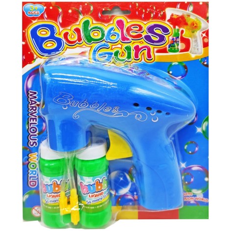 Пістолет з мильними бульбашками, блакитний