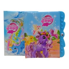 Блокнот на замочке с секретом Единорог синий