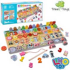 Дерев'яний розвиваючий центр з риболовлею Limo Toy MD2903