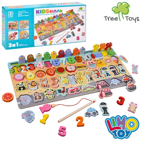 Дерев'яний розвиваючий центр з риболовлею Limo Toy MD2903