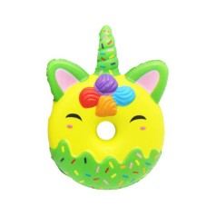Сквиш Пончик Единорог зеленый