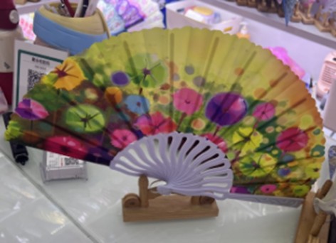 Аксесуар віяло Квіти 6 мікс  