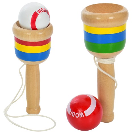 Дерев'яна іграшка Пастка 11см, 2 кольори, в кульку, 13-8-4см 
