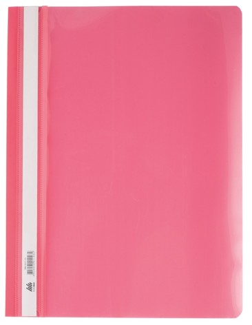 Скоросшиватель пластиковый А4, PP, розовый 6 шт. в уп.
