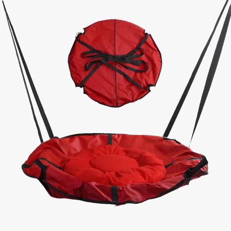 Качеля-гамак, цвет красный (диаметр 90см)