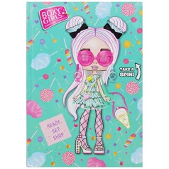 Блокнот детский А5, BOXY GIRLS, бирюзовый