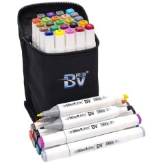Набір скетч-маркерів 24 кольора BV800-24 у сумці