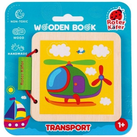 Деревʼяна іграшка "Деревʼяна книга. Транспорт"