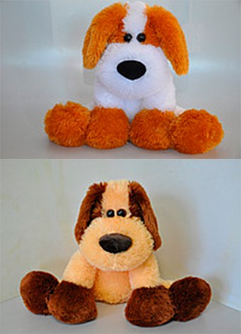 Мягкая игрушка Собака Дружок 36*45 см, 2 цвета