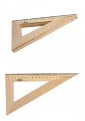 Трикутник дерев'яний 22 см. (60 * 30 * 90) 5шт
