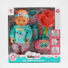 Пупс пьет из бутылочки, ходит в горшок, аксессуары, высота 32 см, в коробке 