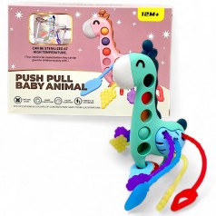 Брязкальце з прорізувачем, бірюзове