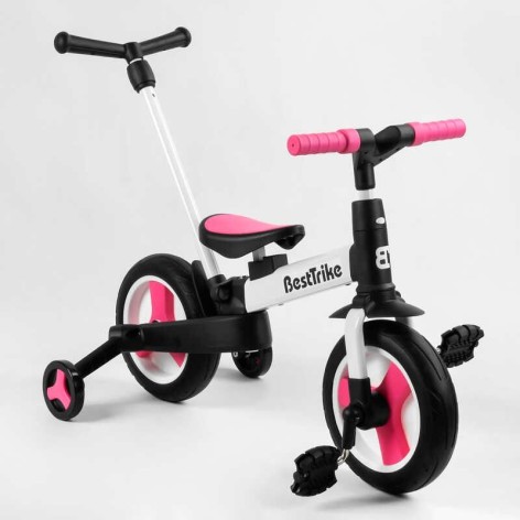 Велосипед-трансформер "Best Trike" (колеса PU 10'', родительская ручка, съемные педали)