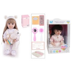 Лялька інтерактивна WToys, 55 см, озвучена українською мовою, пульт, аксесуари, звукові функції, повторюшка TK4110-36