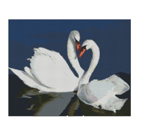 Алмазна картина FA40798 «Лебеді» розміром 40х50 см