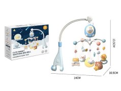 Карусель 4 брязкальця, нічник, підсвічування, пісні англійською, колискові, мелодії, звуки природи, зміна гучності, батарейки, в кор. 