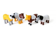 Пазл 3D дитячі магнітні тварини POPULAR Playthings Mix or Match (корова, кінь, вівця, собака)