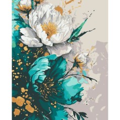 Картина по номерам "Бирюзовый цвет" 40x50 см