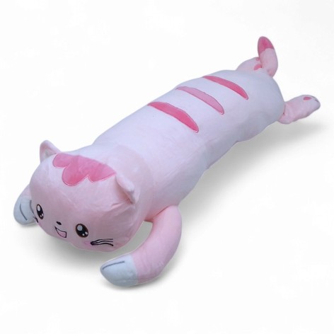 М'яка іграшка MIC "Кіт" батон 65 см рожевий (E1008)