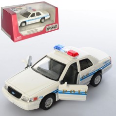 Машинка игрушечная металлическая, инерционная, полиция 12 см, открываются двери, резиновые колеса, в коробке, 16-7,5-8 см