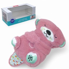 М'яка іграшка-нічник "Дихаюча видра" (рожева)