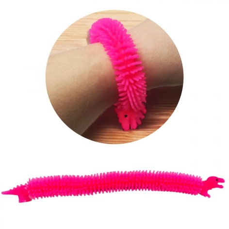 Браслет Динозаврики малиновый