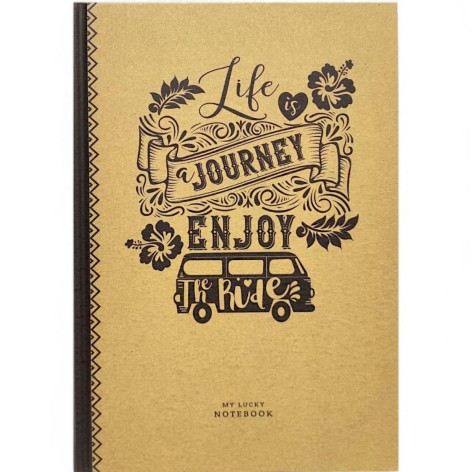 Блокнот крафт,165х238 мм, "Enjoy Journey"