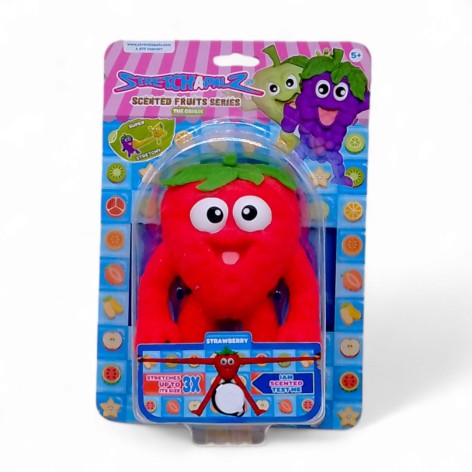 Игрушка-тянучка "Stretchapalz" серия "Фрукты" Клубника, с ароматом, 14 см