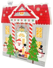 Пакет паперовий картон 190г/м2, НОВИЙ РІК, матова ламінація+гліттер, 26х32х12 см, GB-24074  5 шт. в уп. 