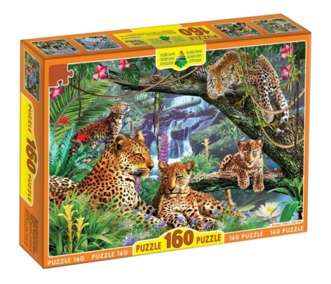 Пазли 160, Арт. ЄГ-03. Леопарді ТМ Енергія+