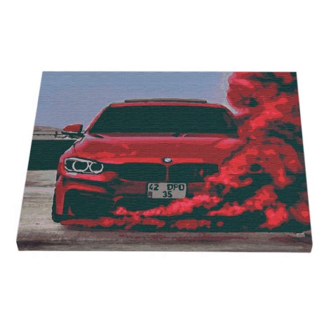 Картина по номерам Riviera Blanca "Эффектный красный" 40x50 см 26 цветов (RB-0366)