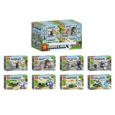 Конструктор MINECRAFT арт. 842/18/144/8шт в кор.