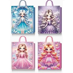 Пакет подарунковий паперовий L "Princess 3D" 31*42*12см R33045-L /360/ 4 шт. в уп.