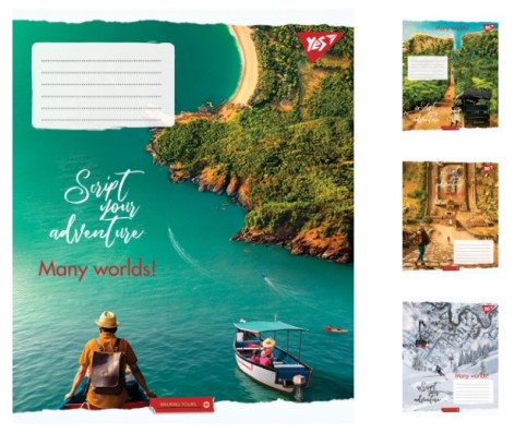 А5/24 лін. YES Many worlds!, тетрадь учнів. 20 шт в уп. //