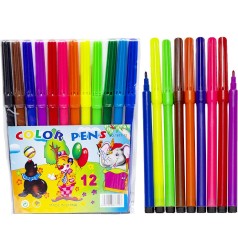 Фломастер 12 кольорів 