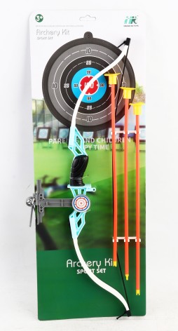 УЦЕНКА 30% Лук высота лука 60 см, 3 стрела с присосками, на листьях 