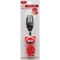 Вилка металлическая ТИГРЕНЯ розовая