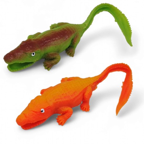 Игрушка антистресс тягучка "Крокодил" 23 см (с хвостом)