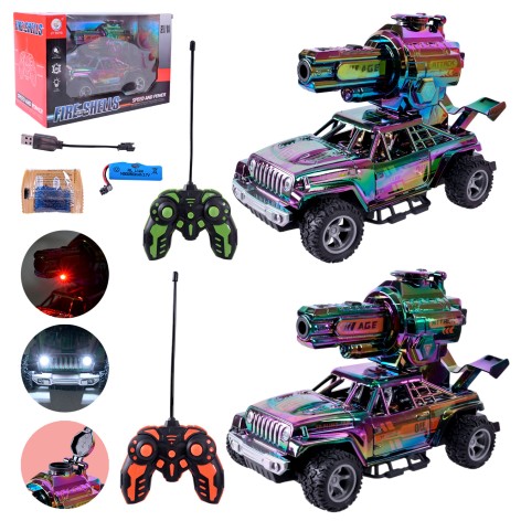 Радіокерована машина світло стріляє гелевими кулями 27,5*12,5*17,5 см