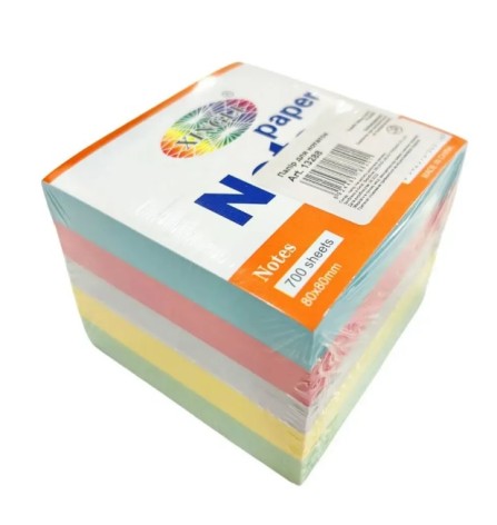 Бумага для заметок 80*80мм, 700арк., 5 цветов